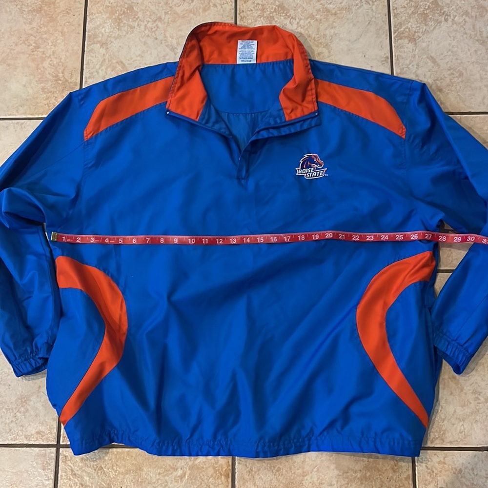 VTG NCAA Boise State Broncos Pullover Windbreaker 1/4 Zip, Sz XL - Picture 6 of 11